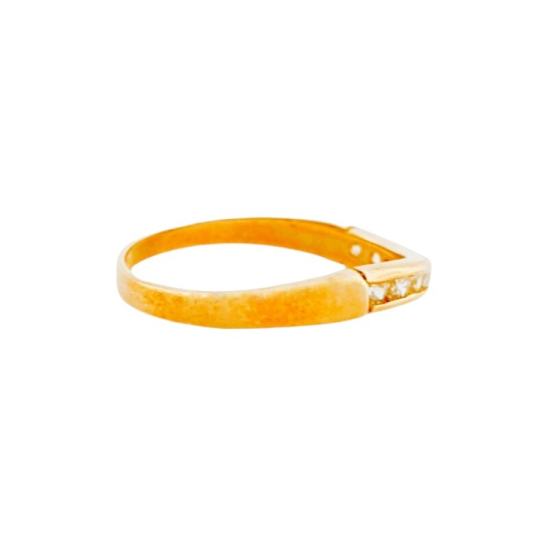 Anillo-Oro bajo-Piedra zirconia-AN8006 conpiedra