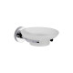 Metal Plateado Brillante Jabonera Para Aplicar Baño Metal