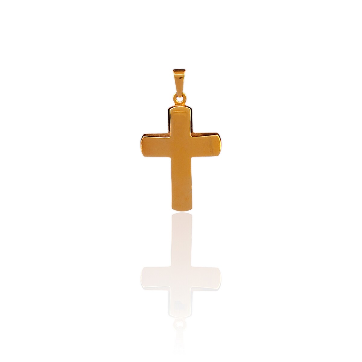 Dije Cruz-Oro bajo-Sin piedra-CP8683 - sinpiedra 