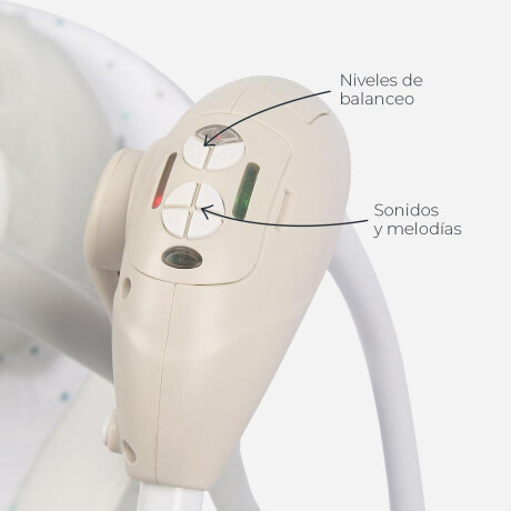 Mecedora Bouncer Electrónico Carestino con Musica Gris
