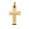 Cruz chata con Cristo de oro amarillo 18k Cruz chata con Cristo de oro amarillo 18k