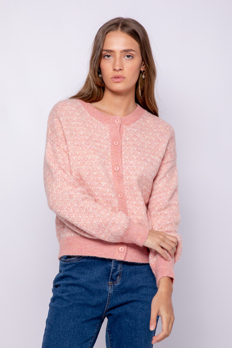 CARDIGAN VERA Rosa Cuarzo