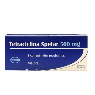Tetraciclina 500 Mg. 8 Comp. Tetraciclina 500 Mg. 8 Comp.