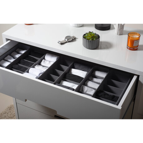 ORGANIZADOR COLMENA PLASTICO GRIS LOGIC OL1000