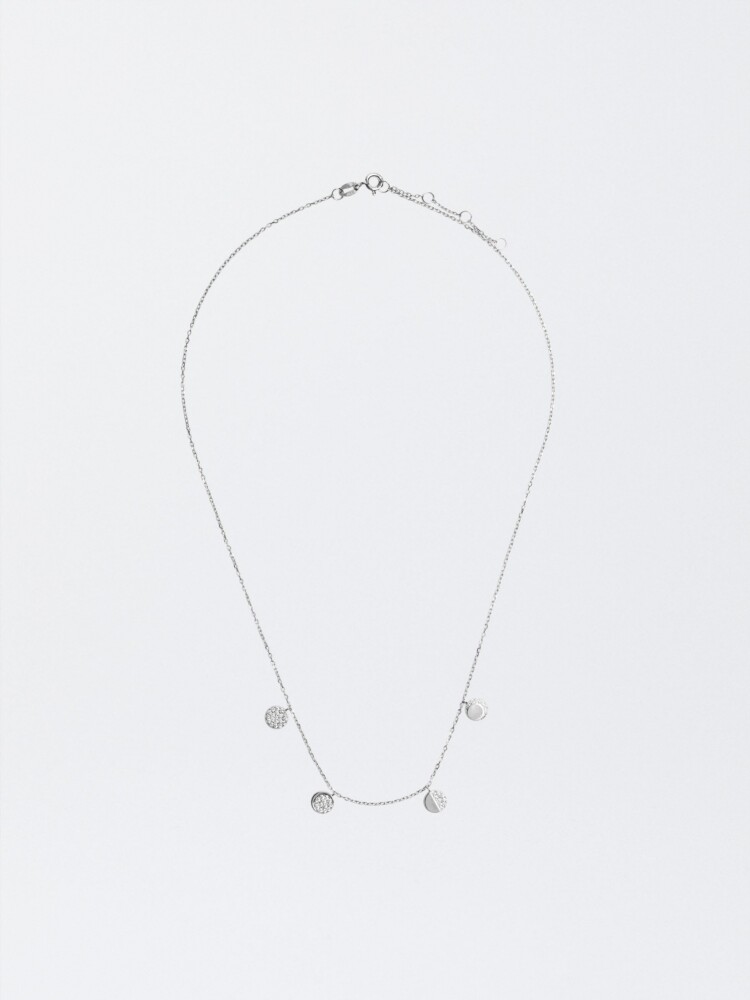 Collar De Plata 925 Con Circonitas plateado