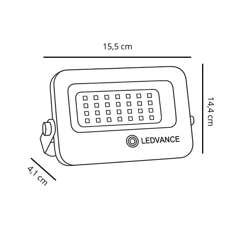 FOCO LED LEDVANCE OSRAM COMPACT G2 IP65 20W Foco LED LEDVANCE Compact IP65 20W CCT Blanco