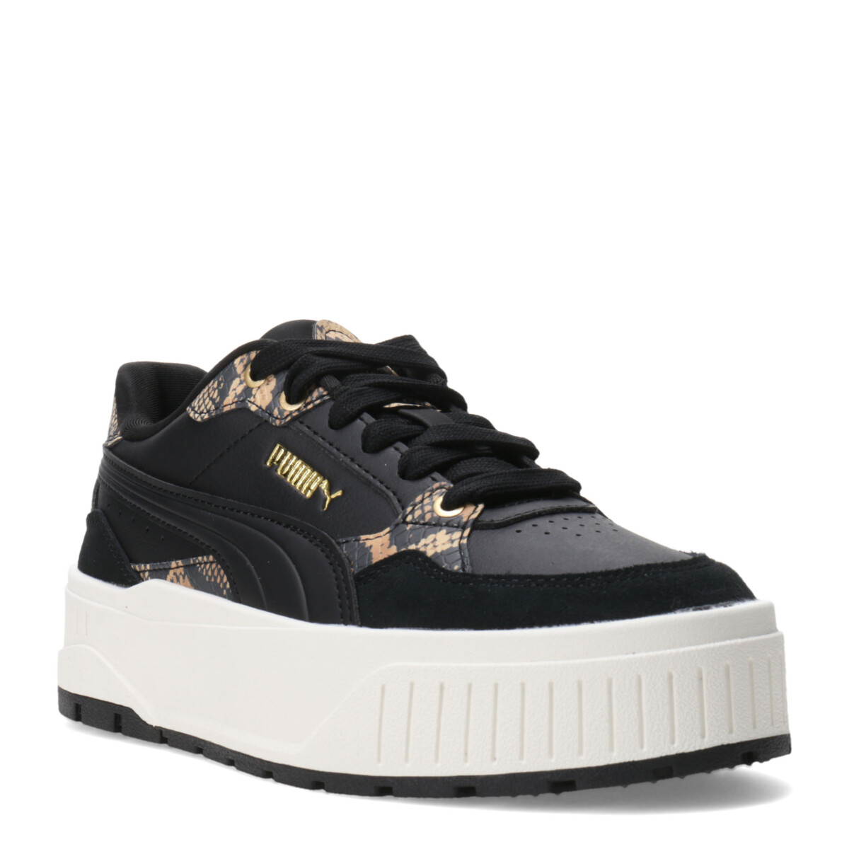 Championes de Mujer Puma Karmen II Idol Snake Chic - Negro - Dorado - Blanco 