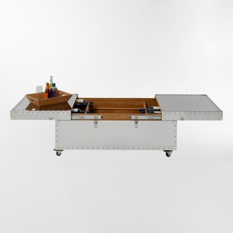 MESA DE CENTRO BAR VEGAS Plateado - -