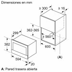 Microondas de empotrar Bosch BFR634GS1 negro