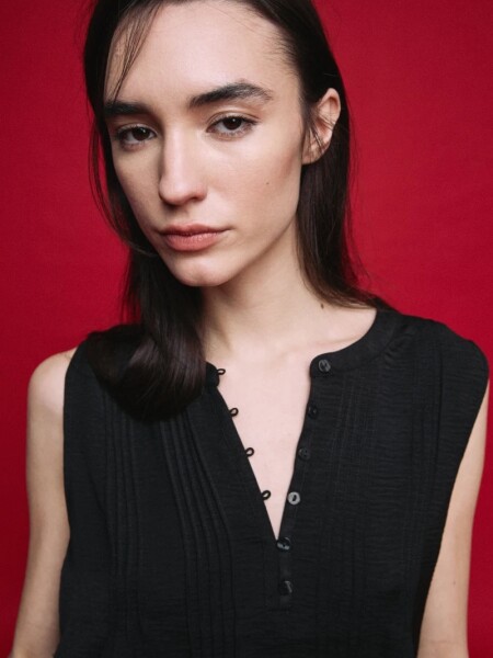 BLUZA D.CASSIN NUPA NEGRO