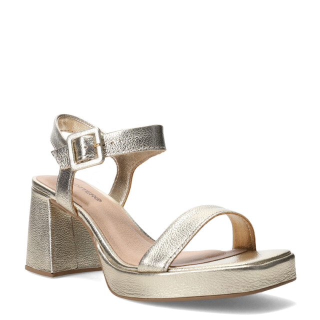 Sandalias de Mujer Bottero Taco Dorado