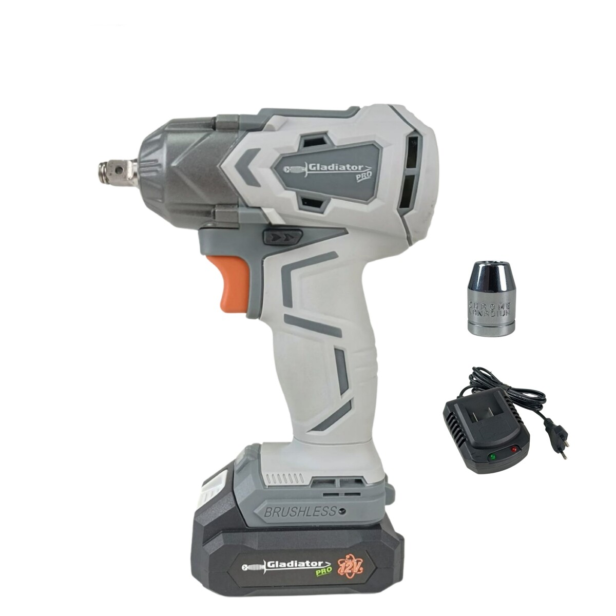 LLAVE IMPACTO GLADIATOR PRO 12V C/ADAP 3/8 A 1/4 ALIG1038/12C1 