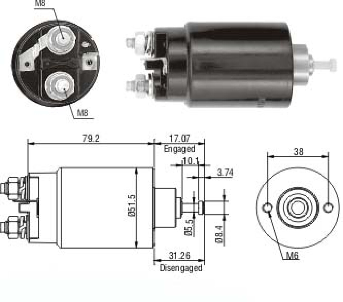 AUTOMATICO DE ARRANQUE - FORD TAURUS MOTORCRAFT ZM 