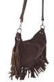 Morral con flecos Marron
