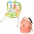 Silla Mecedora Bouncer Bebé + Mochila Maternal Impermeable Variante Color Verde Salmon