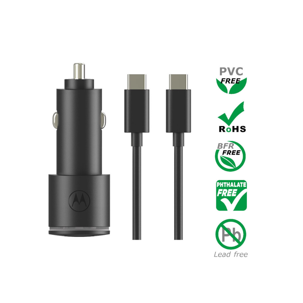 Cargador de Auto Motorola TurboPower 45W Dual Port Cargador de Auto Motorola TurboPower 45W Dual Port