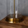 base de lámpara, glass bronce base de lámpara, glass bronce
