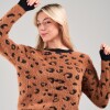 Buzo Animal Print Slowly Brown/black