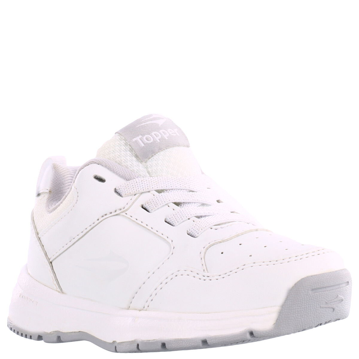 Championes de Niños Topper Leon III Kids - Blanco - Gris 