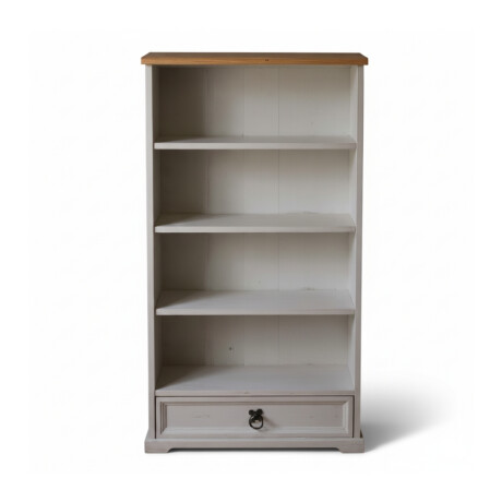 BIBLIOTECA ESTANTERÍA ORGANIZADOR EN MADERA MACIZA BLANCO