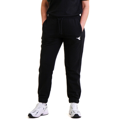 Pantalón Deportivo Mujer Diadora con Felpa Negro