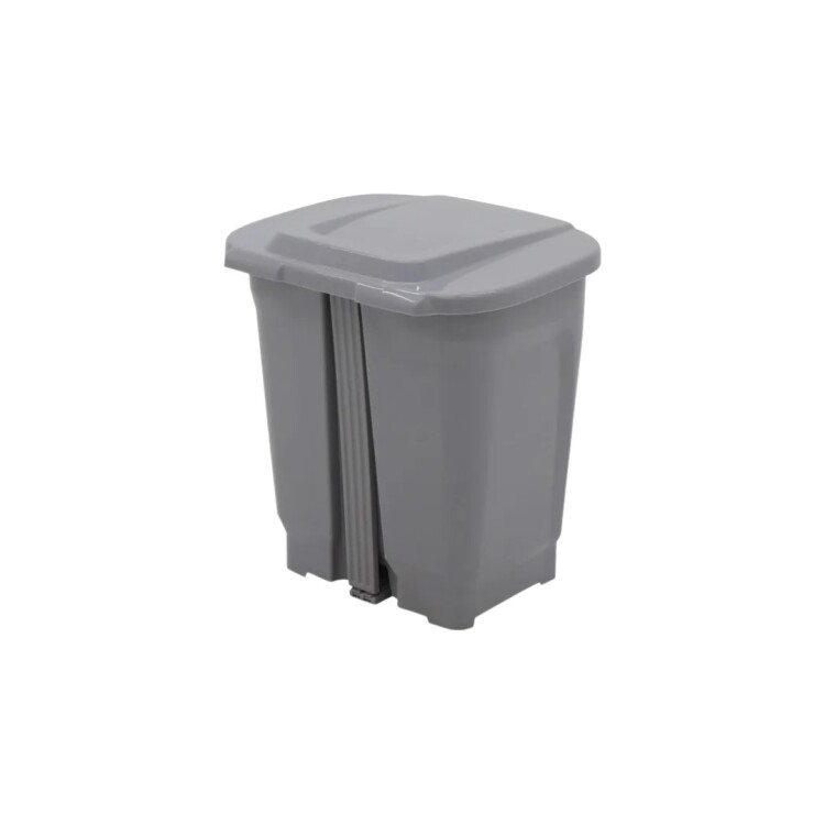 PAPELERA TACHO BASURA TRAMONTINA T-FORCE 25 LITROS GRIS