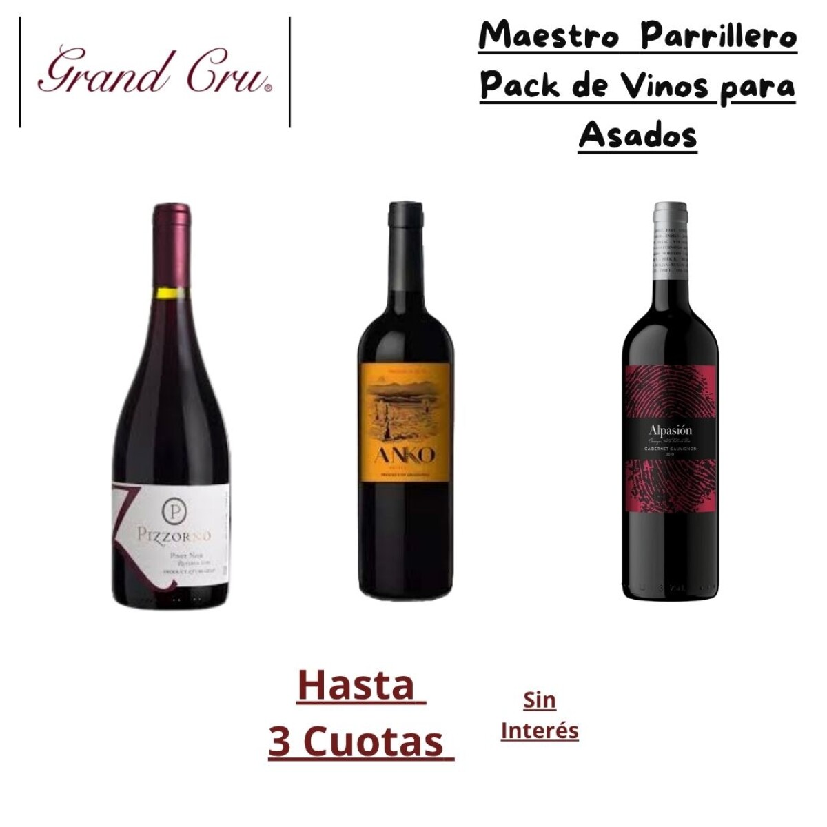 Pack de Vinos para el Asado 