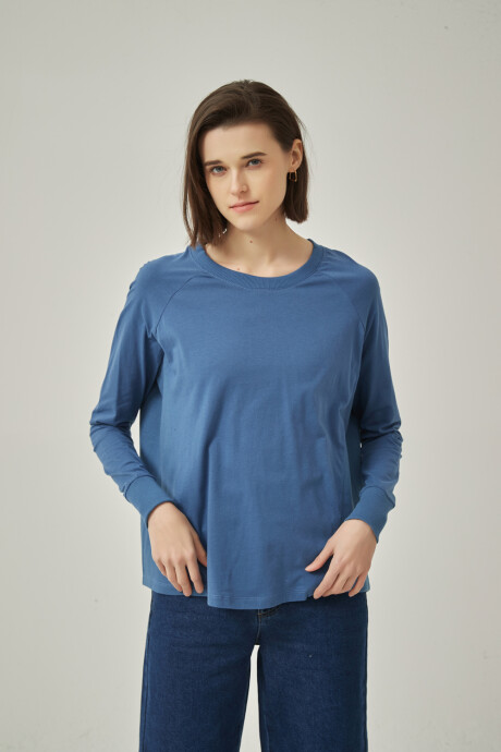 Remera Kal Azul Piedra