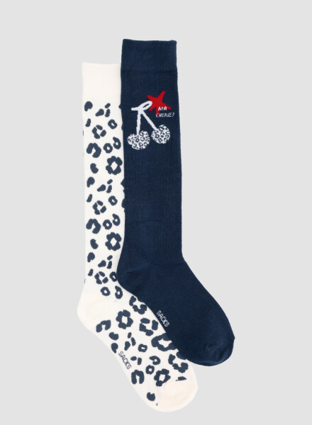 Pack de 2 medias en mezcla de algodón y largo 3/4. ideal par Variante 31