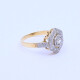 Anillo oro 18k estilo antiguo platino y brillantes. Anillo oro 18k estilo antiguo platino y brillantes.