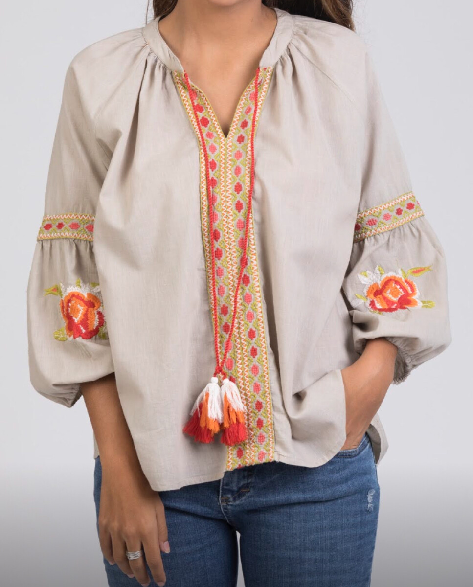 BLUSA SURAT - BEIGE 