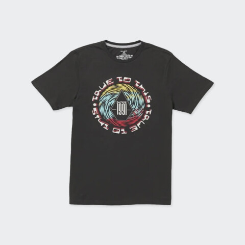 Remera Volcom Spinz Short Sleeve Negro