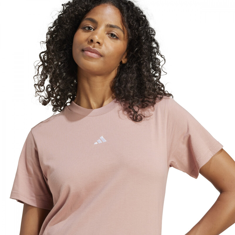 Remera Adidas TSHIRT W SL SJ T de Mujer - JI6075 Rosa Viejo-blanco