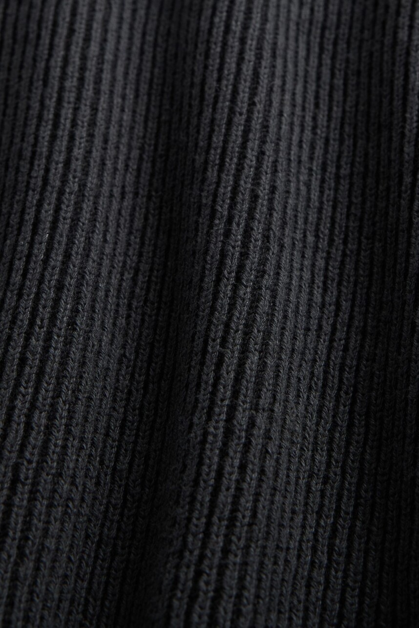 V-PLAITED RIB CREW Moonless Night