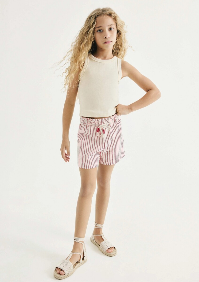 CONJUNTO INFANTIL CON ESTAMPA - BEIGE 