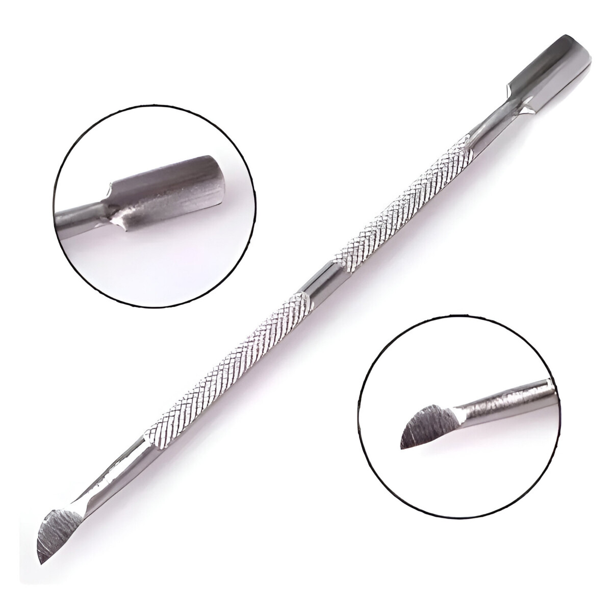 Repujador De Cuticula Uñas Acero Inoxidable 12.5 Cm Atrix - ACERO 