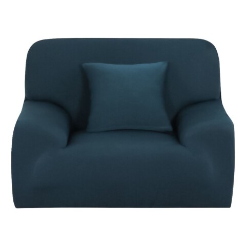 Pack X2 Funda Forro Cubre Sillon Sofa 1 Cuerpo Elastizada Color Variante Azulverdoso
