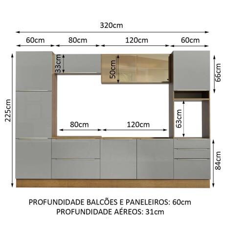 COCINA LUX 320 CM