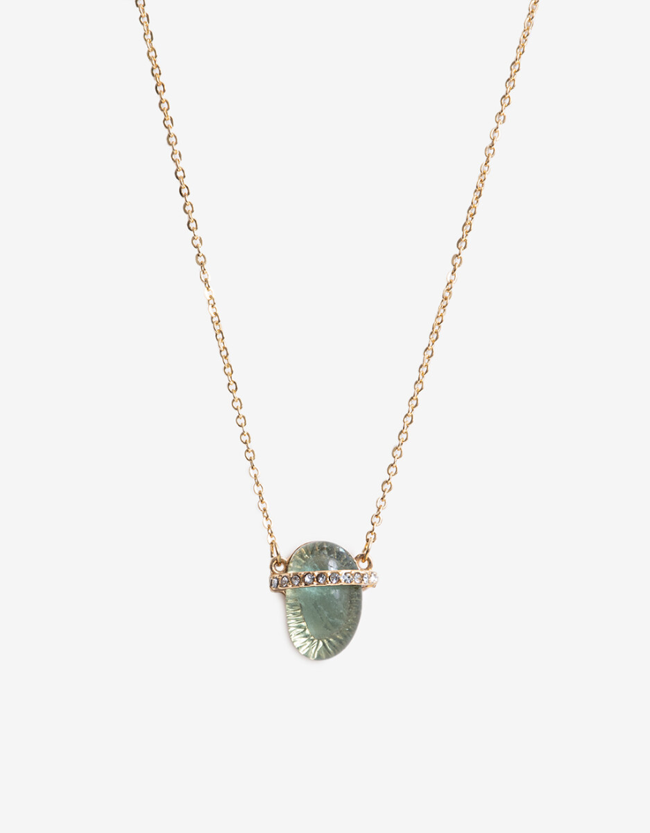 Cadena Con Piedra Turmalina 