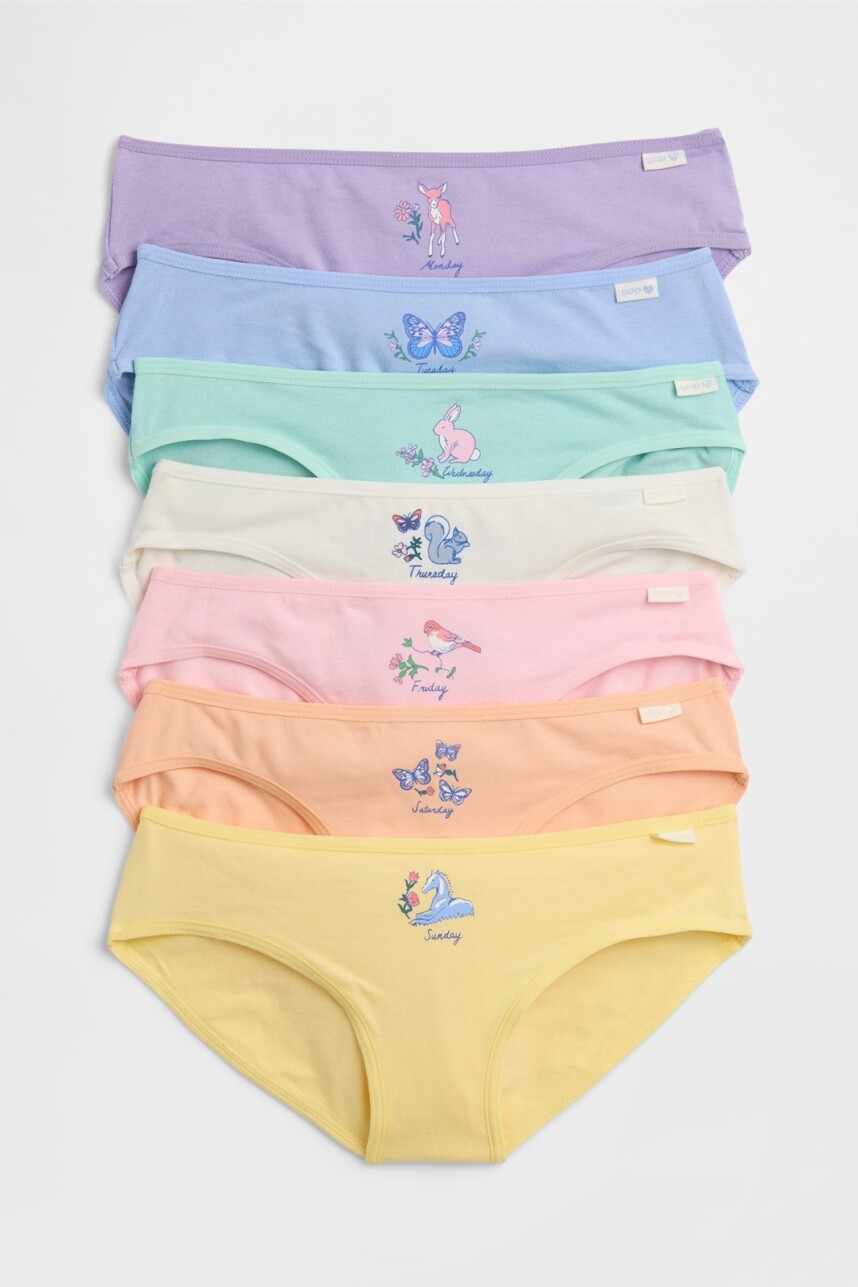 Bombachas Pac X7 Niña Multi 1Cc
