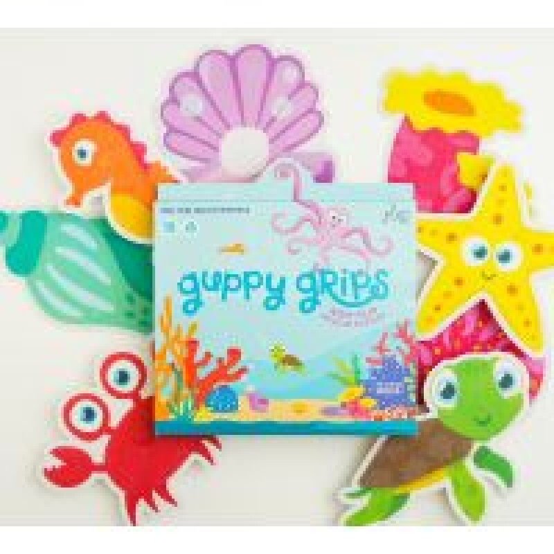 8 calcomanías Glo Pals galaxia antideslizantes para bañera GUPPY