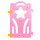 Corral Cerco Pelotero Pvc 40x60cm Plástico X Unidad Rosa