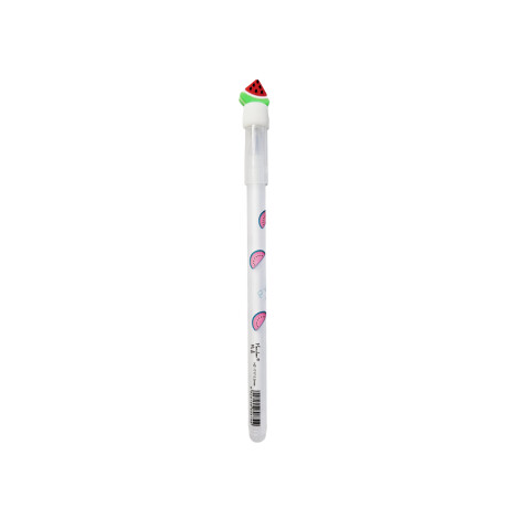 Lapicera tinta azul frutas Sandia