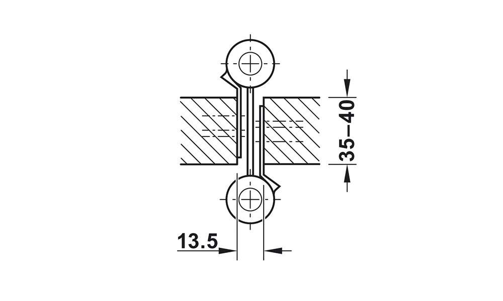 Bisagra para puerta vaivén 15 cm 927.07.030 Bisagra Para Puerta Vaivén 15 Cm 927.07.030