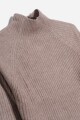 Sweater media polera BEIGE