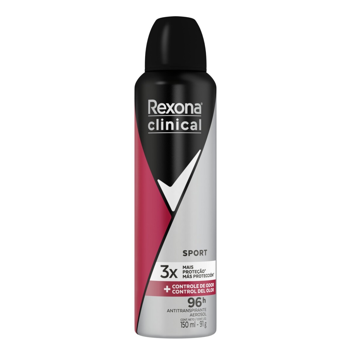 Desodorante Rexona Men Clinical Sport 96h Aerosol 150ml 