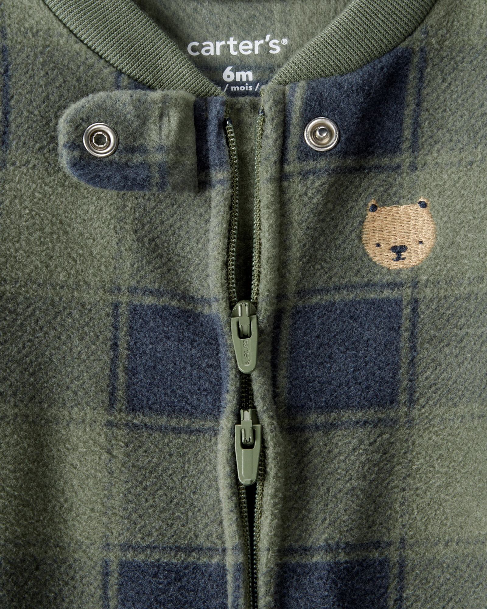 Pijama una pieza de micropolar, con pie, diseño oso Pijama una pieza de micropolar, con pie, diseño oso