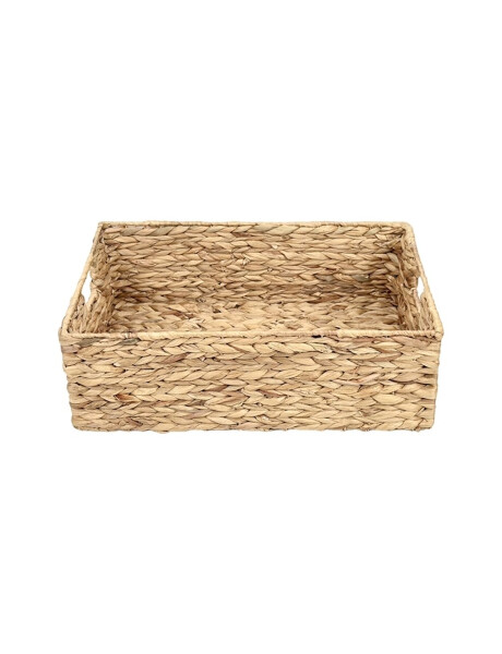 CANASTO GRANDE 45x30xH15CM JACINTO DE AGUA CANASTO GRANDE 45x30xH15CM JACINTO DE AGUA