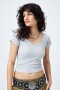 REMERA GEMMA Gris Melange