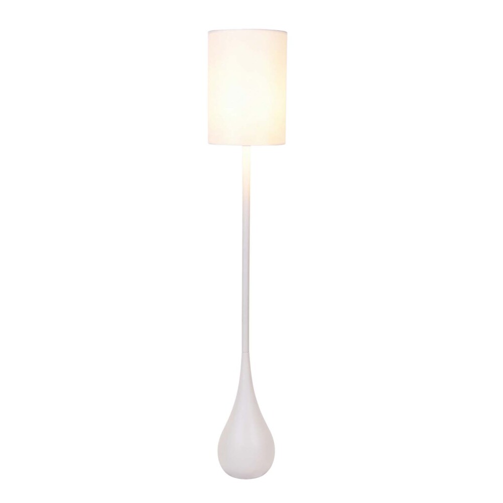 LÁMPARA DE PIE METAL-Y-TELA BLANCO XYF8073